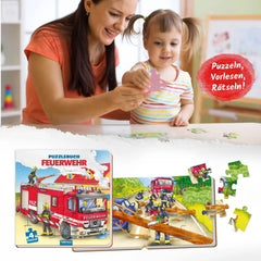 TROTSCH - Puzzlebuch Feuerwehr Puzzles - German Edition