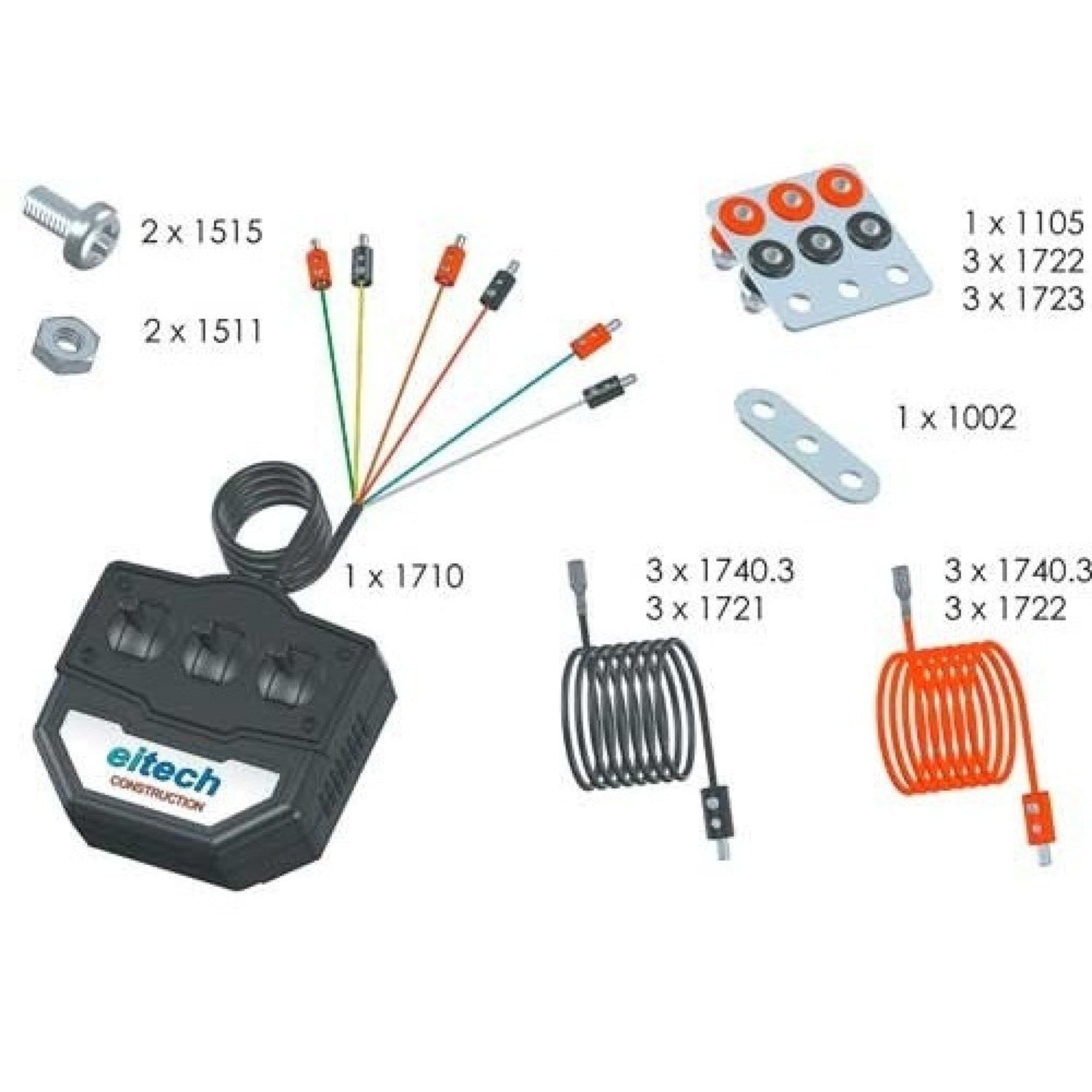 Eitech - Contrôle par câble à 3 canaux - Jouets de construction
