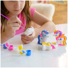 4M - Moules et Peins 3D Licornes Pailletées - Loisirs Créatifs
