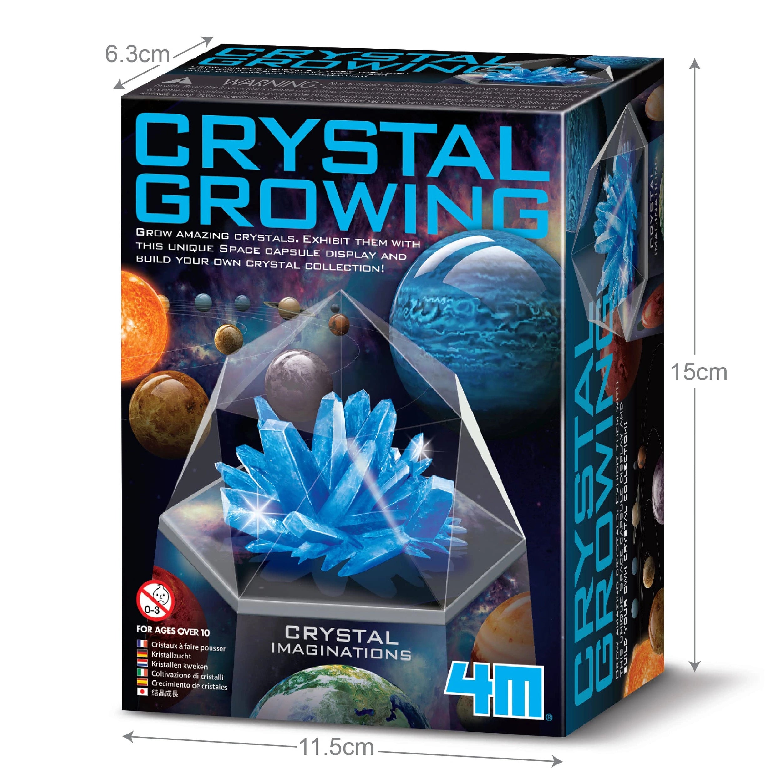 4M - Croissance de Cristaux - Édition Bleue - Ensembles de Jeux