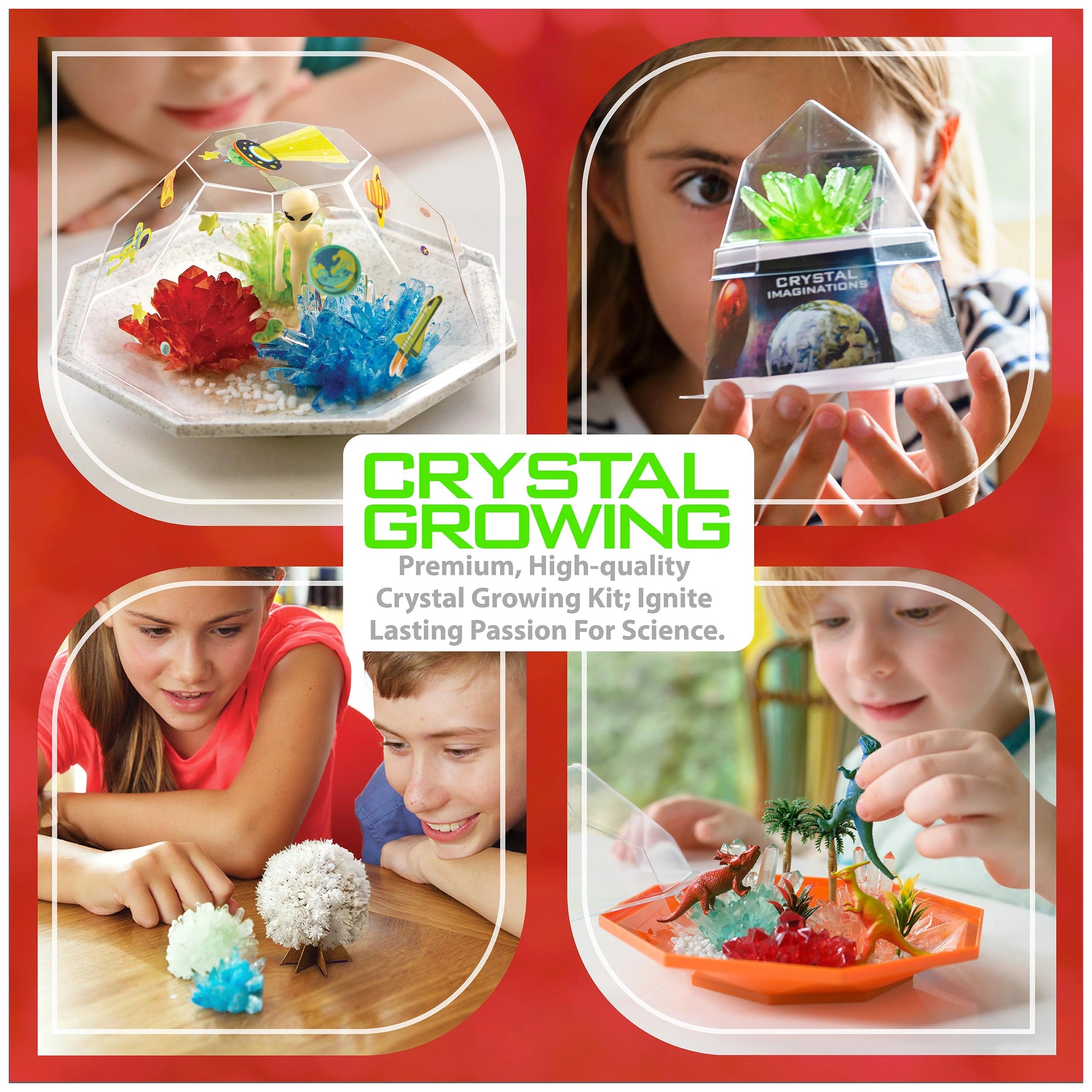 4M - Crystal Growing - Red Edition - Toy Playsets
