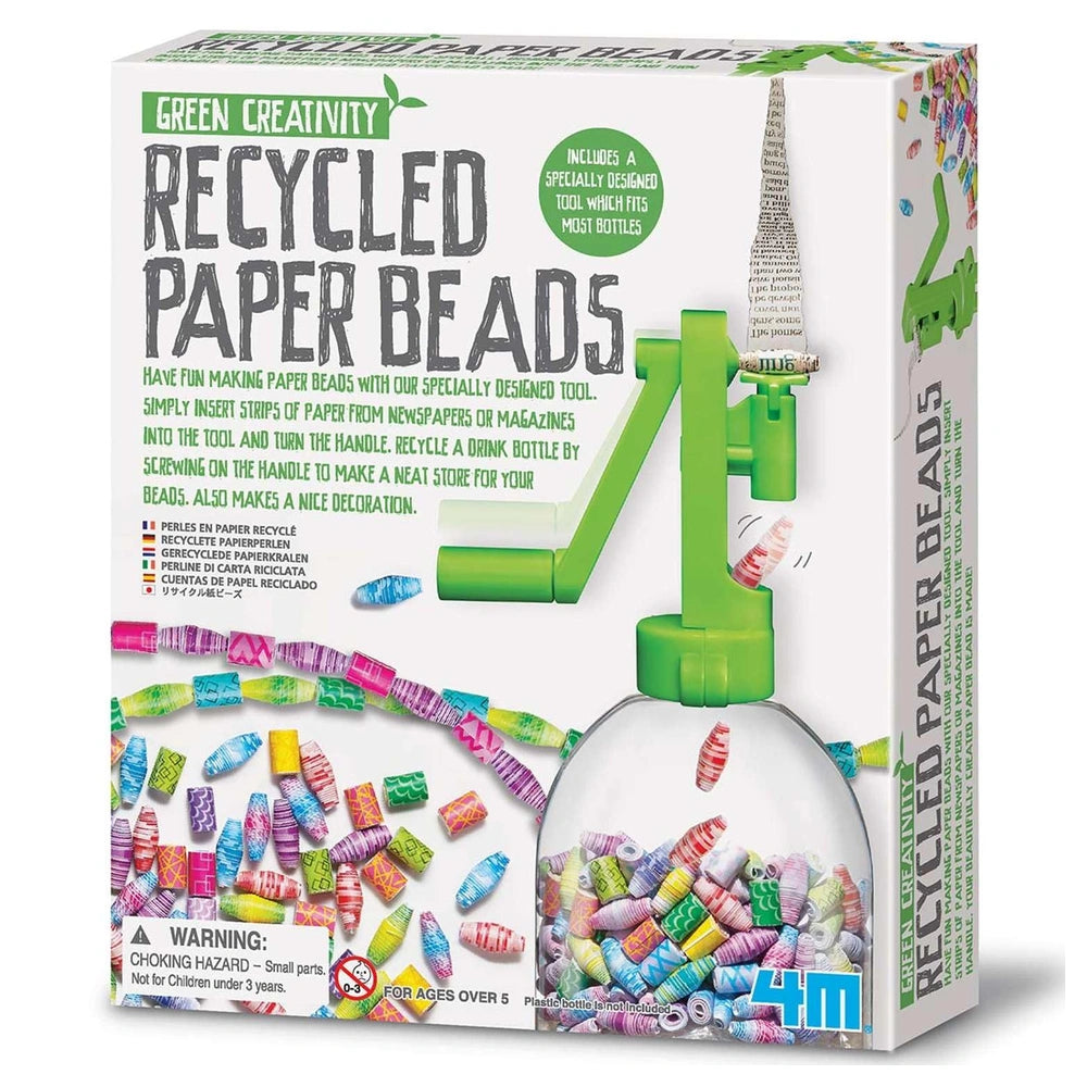 4M - Perles en Papier Recyclé Green Science - Arts & Crafts - 5+ - 4M04588