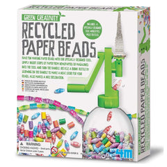 4M - Perles en Papier Recyclé Green Science - Arts & Crafts - 5+ - 4M04588