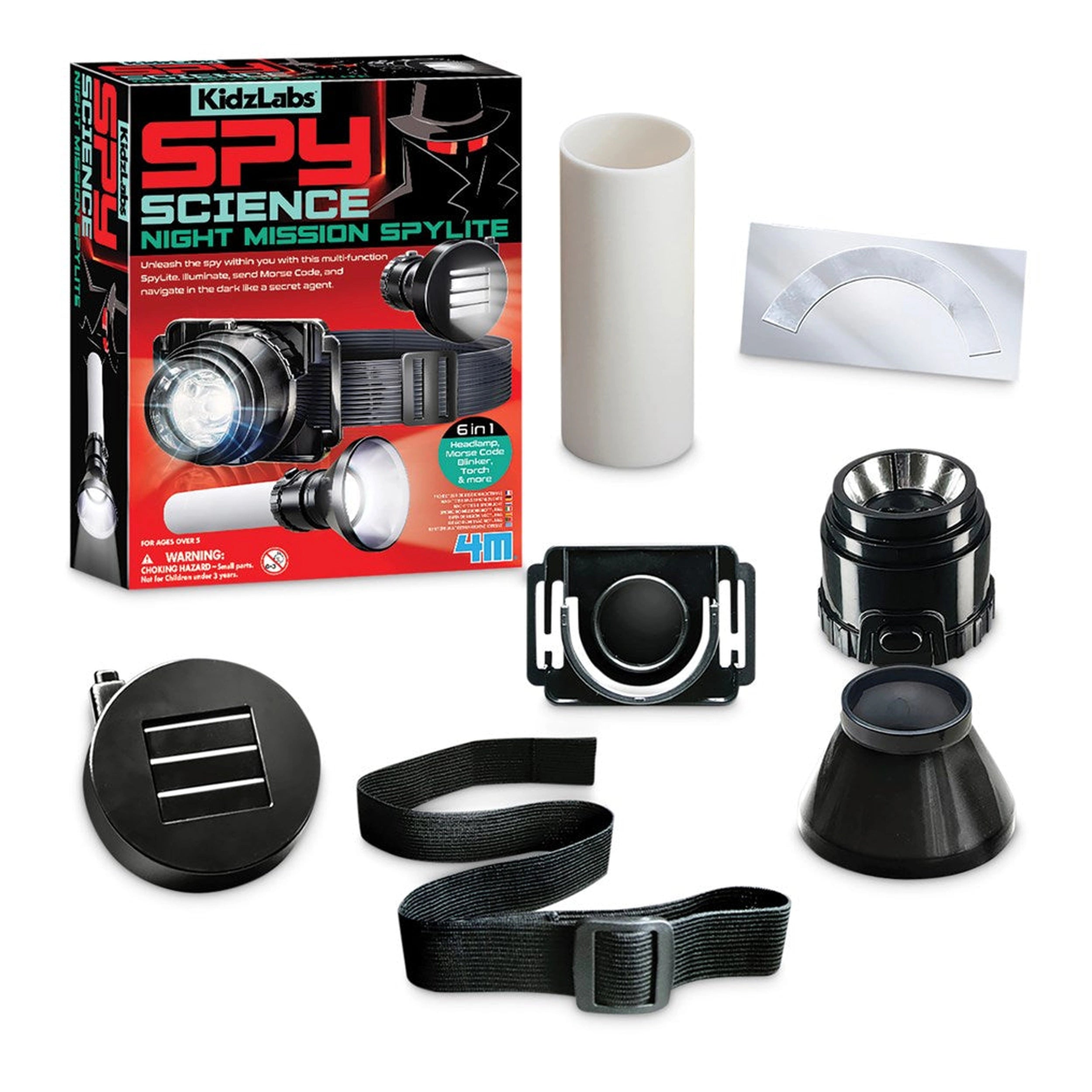 4M - KidzLabs Mission Nocturne de Spy Science Spylite - Ensembles de Jeux
