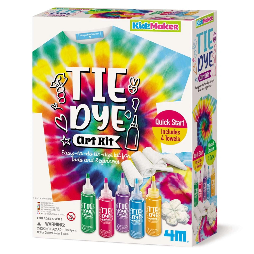 4M - Kit de Création Tie - Dye KidzMaker - Arts & Crafts - 8+ - 4M04787