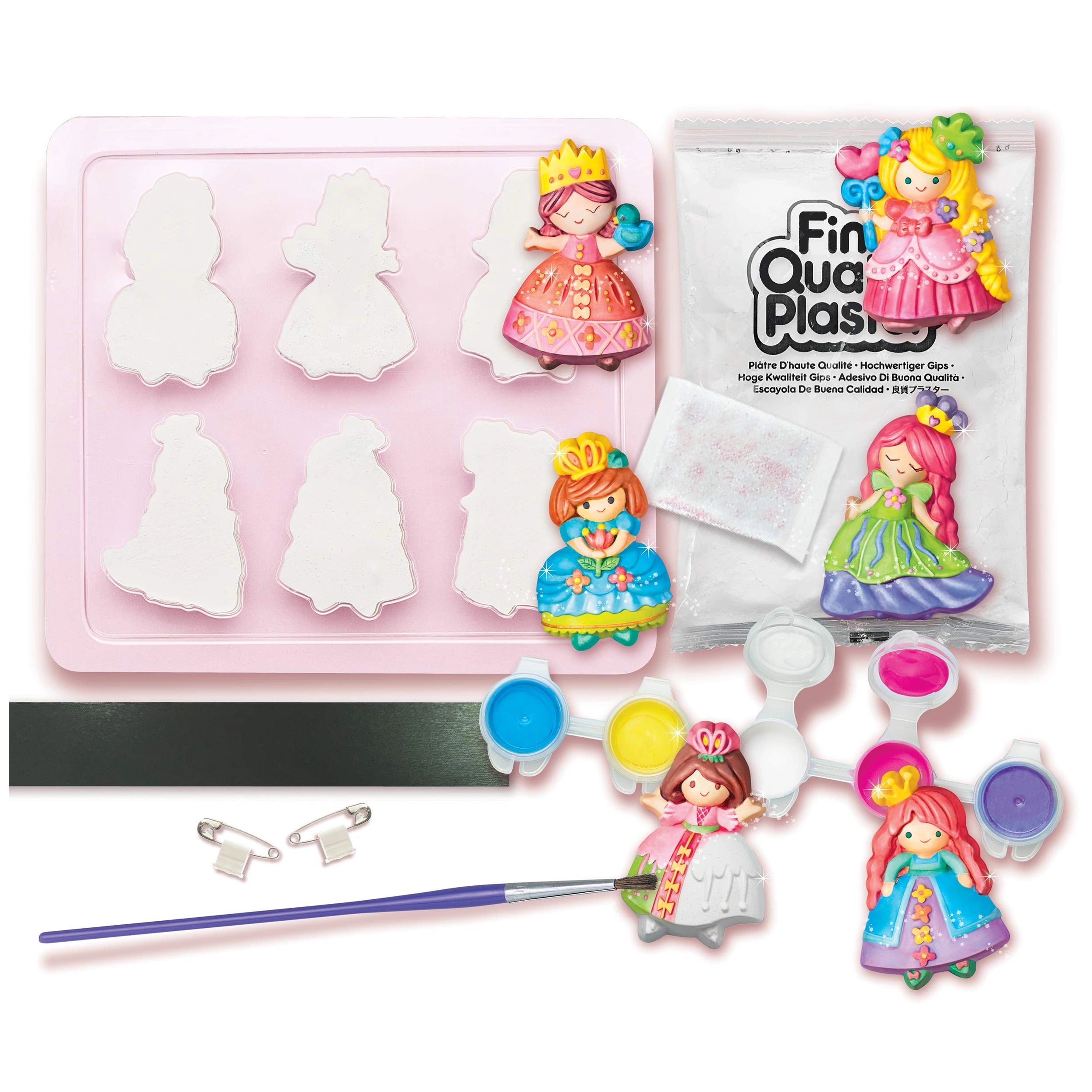 4M - Mould & Paint Glitter Crafts Princess - Arts & Crafts