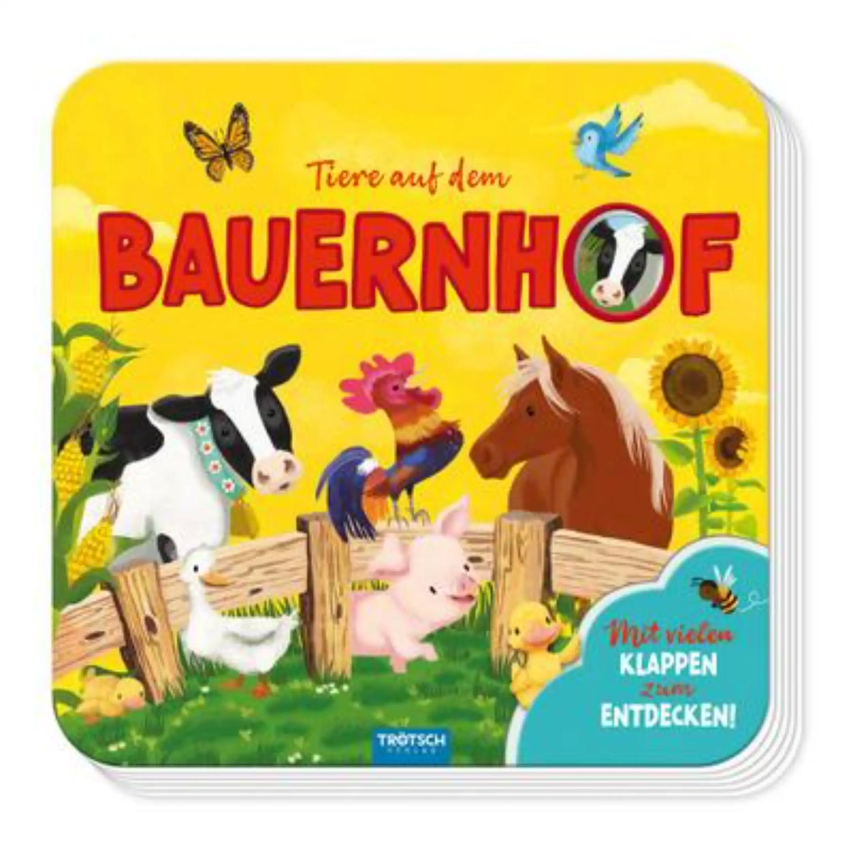 TROTSCH - Mon premier livre à rabats Animaux de la ferme - Édition allemande