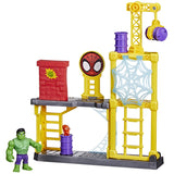 Hasbro - Marvel Spidey and His Amazing Friends Hulk's Smash Yard Playset