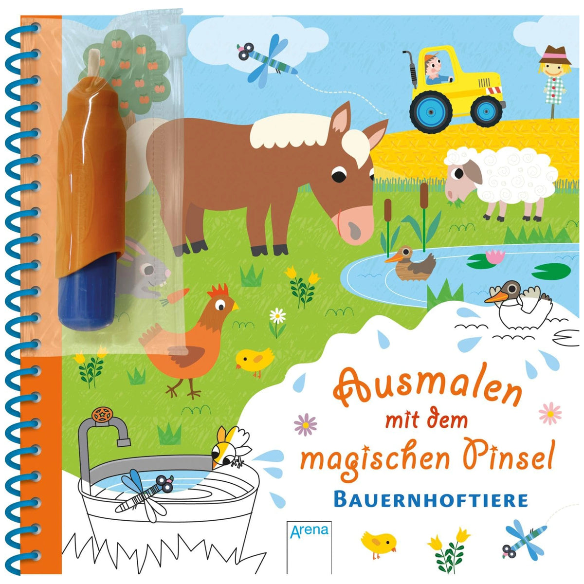 ARENA - Ausmalen-mit-dem-magischen-Pinsel - Books - German Edition