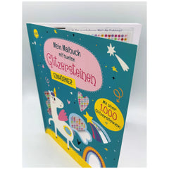 ARENA - Unicorn Coloring Book with Over 1000 Glitter Stones - Books - German Edition