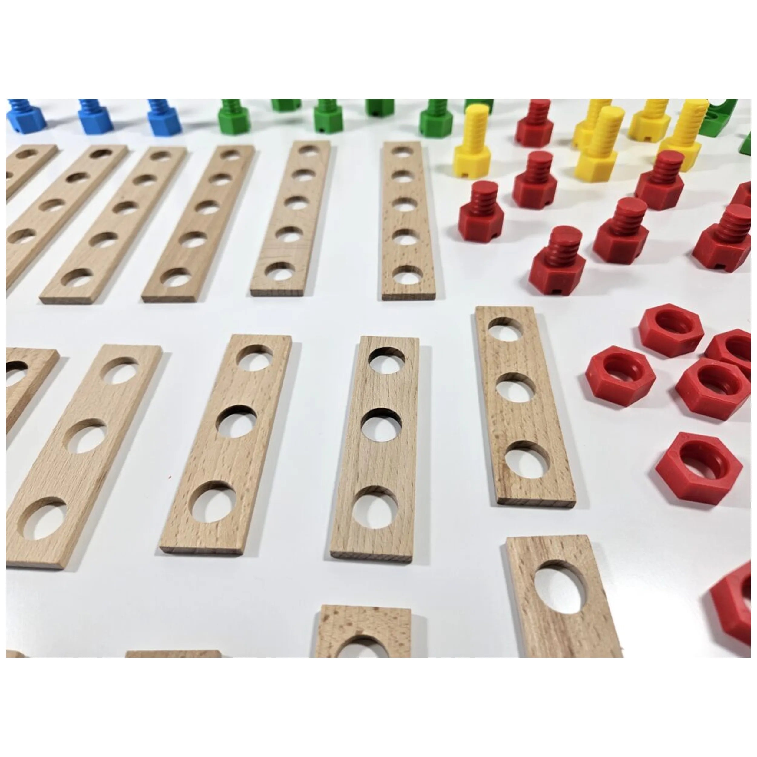 Alexander - Ensemble de construction d'hélicoptère en bois Constructor Junior