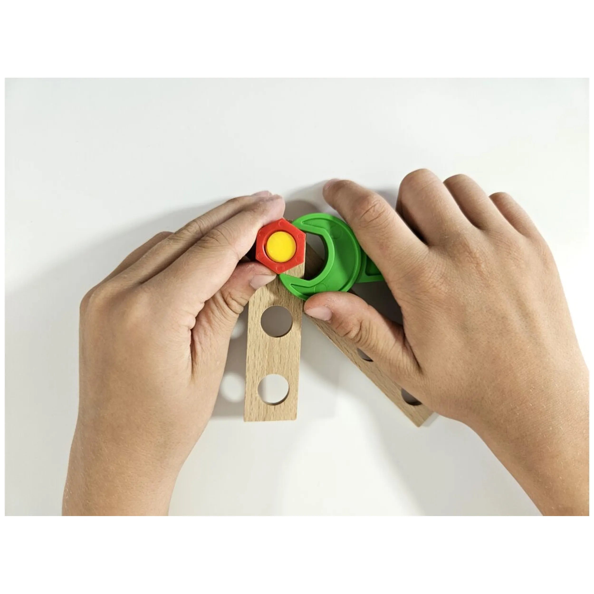 Alexander - Ensemble de construction d'hélicoptère en bois Constructor Junior