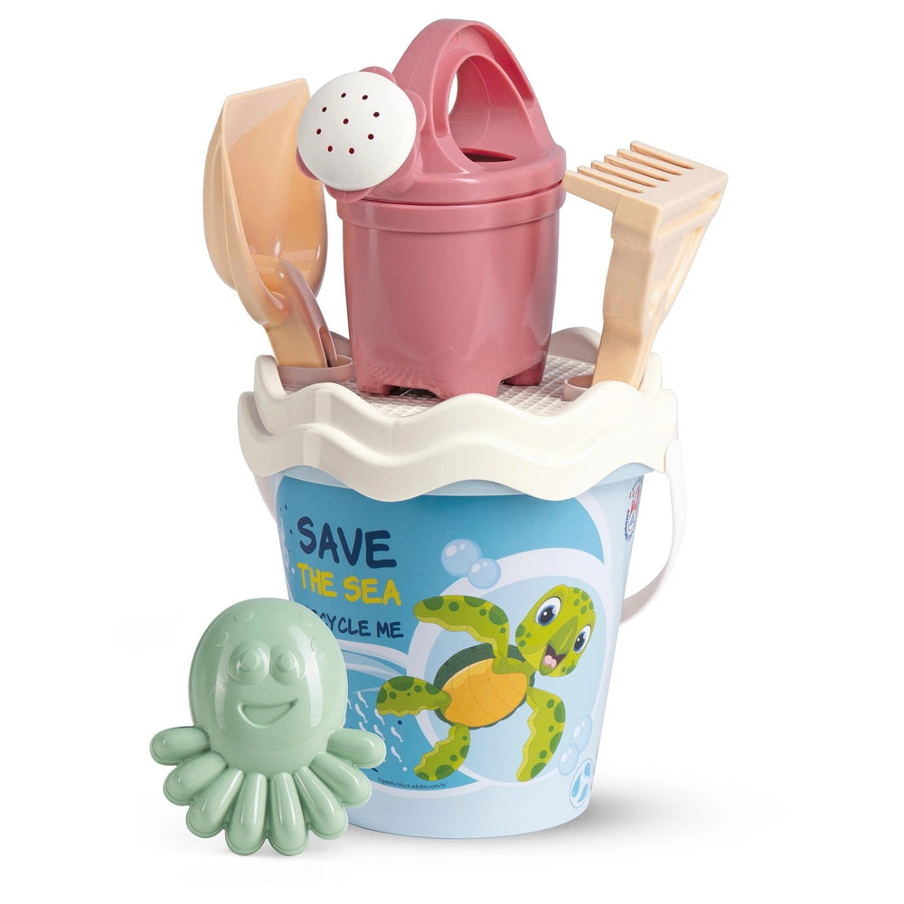 Androni - Jouets de plage - Ensemble de sable Recyclace Save the Ocean - 10M+ - 6 pièces