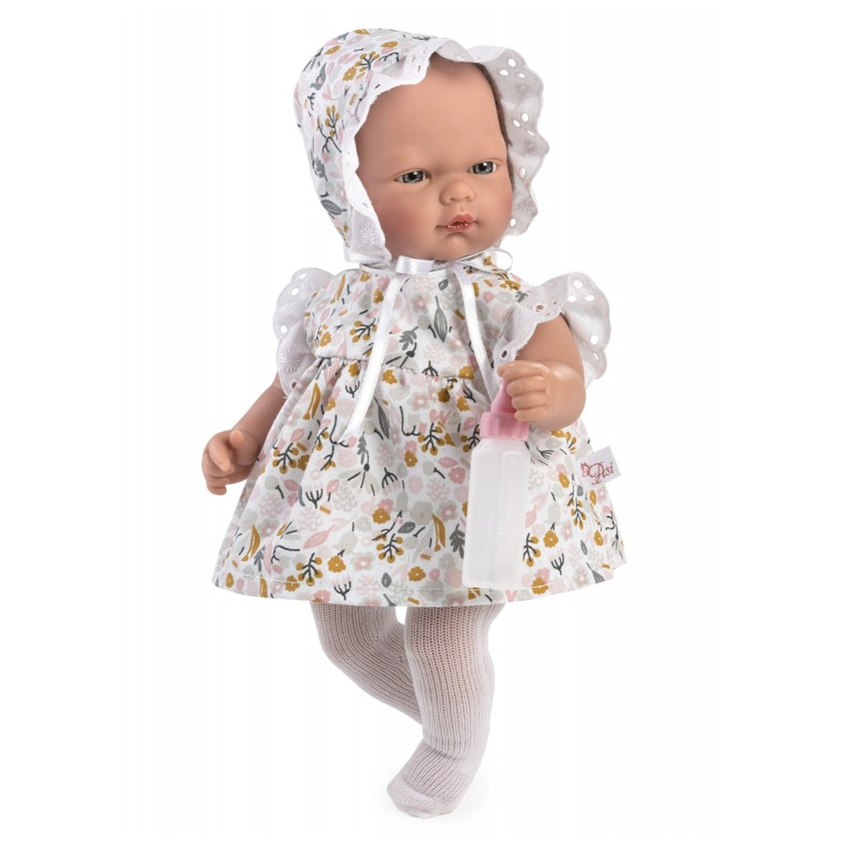 Asi Dolls - Lalka Oli 30 cm en robe à fleurs