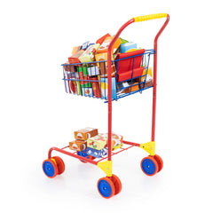 BAYER DESIGN - Shopping Cart with Food Packages - Dolls Playsets Toy Figures