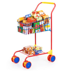 BAYER DESIGN - Shopping Cart with Food Packages - Dolls Playsets Toy Figures