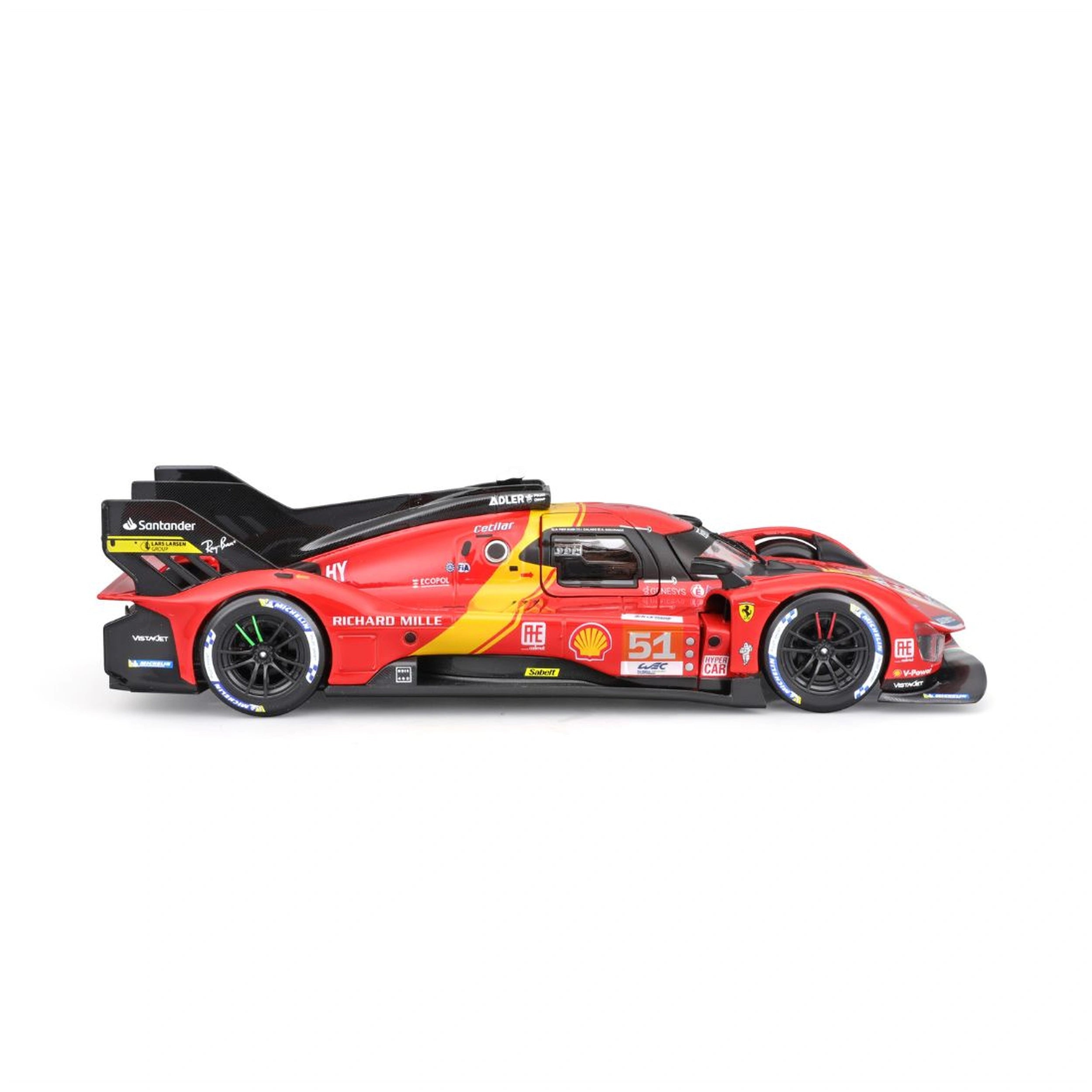 BBurago - Ferrari Racing Ferrari Le Mans Hypercar 499P 1:24 Die Cast Play Vehicles