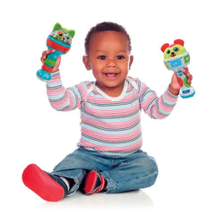 Baby Clementoni - Maracas Bébé Amici Cuccioli Jouets d'Activité Bébé - Édition Italienne
