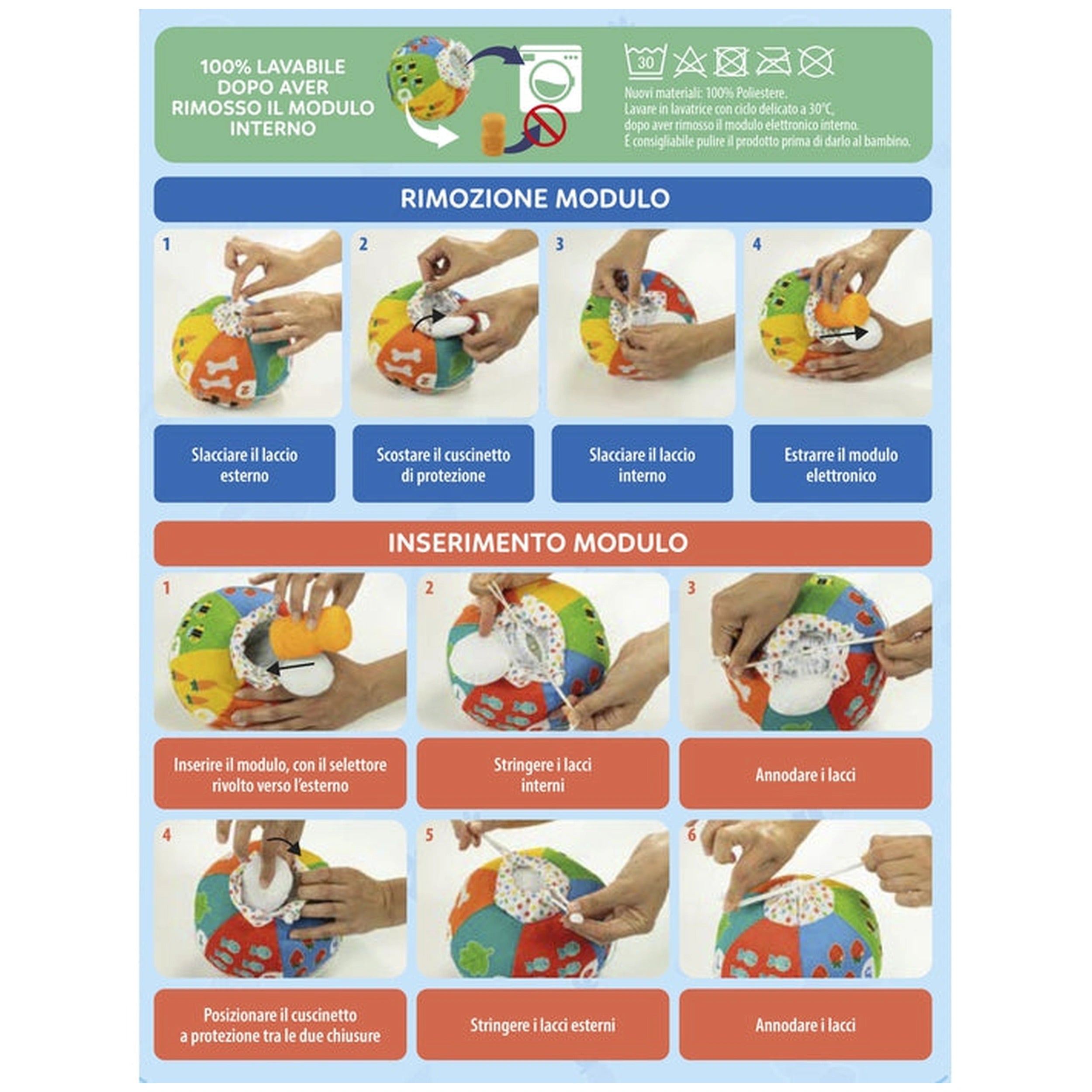 Baby Clementoni - Baby Palla Suona E Canta Baby Activity Toys - Italian Edition