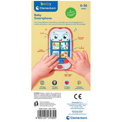 Baby Clementoni - Smartphone Bébé Jouets d'Activité Bébé - Édition Italienne