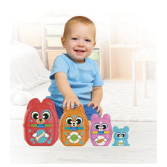 CLEMENTONI - Jeu d'Empilage Bébé - Jouets de Tri & d'Empilage - +18M - Jeu Éducatif - CLM17606