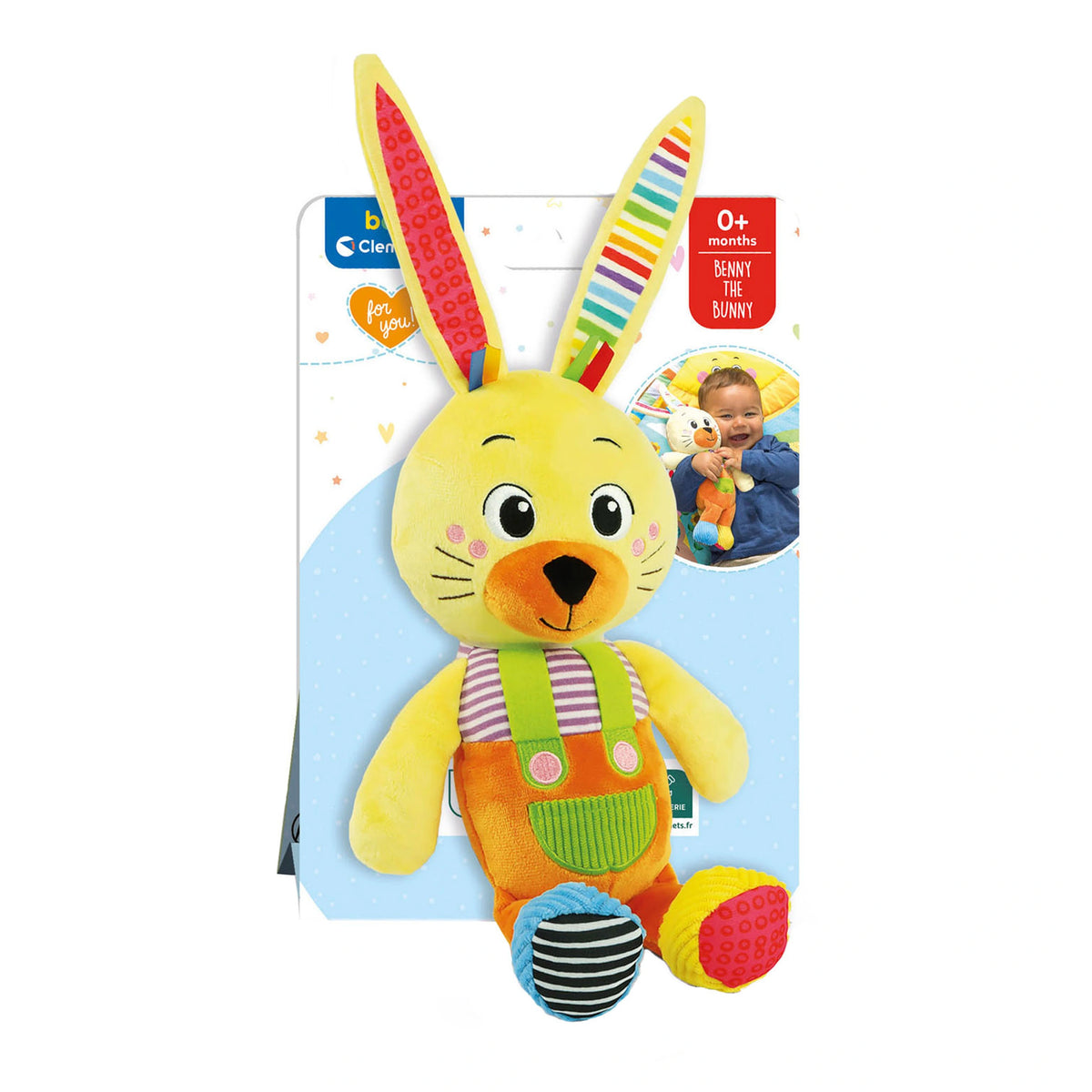 Baby Clementoni - Benny The Puppy My First Animal Rabbit Stuffed Animals