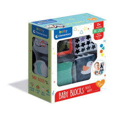 Cubes d'activité doux noir et blanc Baby Clementoni - Jouets d'activité pour bébé