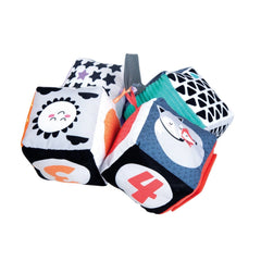 Cubes d'activité doux noir et blanc Baby Clementoni - Jouets d'activité pour bébé