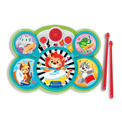 Baby Clementoni - Drumset Animals - Instruments de Musique - 9M - CLM17976