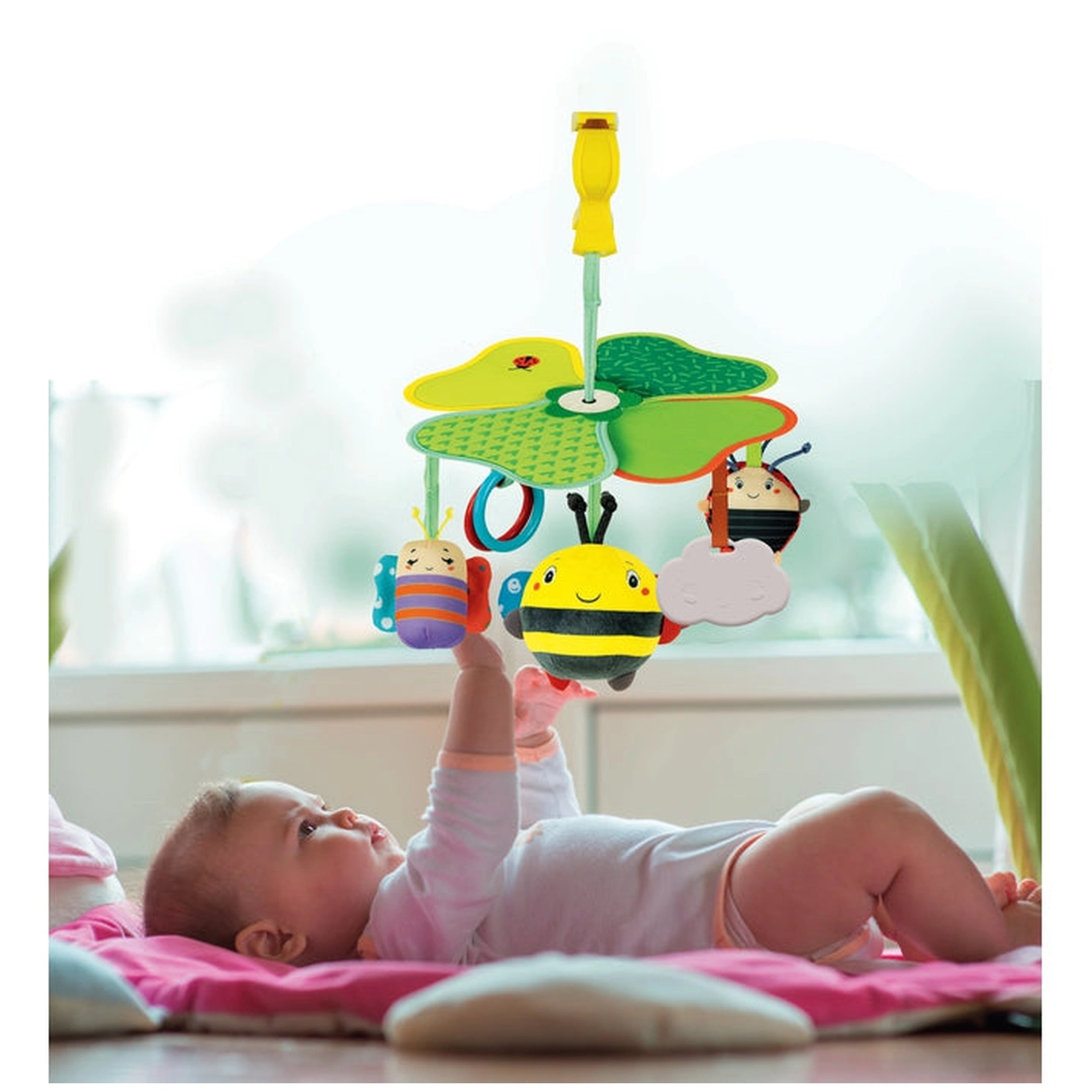 Baby Clementoni - Easy-Peasy Travel Mobile Baby Activity Toys