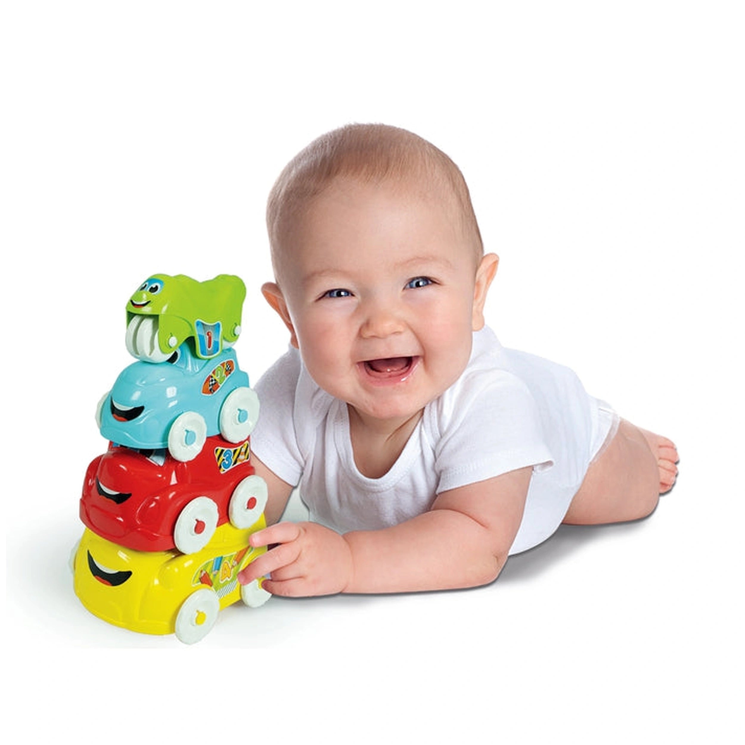 Baby Clementoni - Fun Vehicles Sorting & Stacking Toys