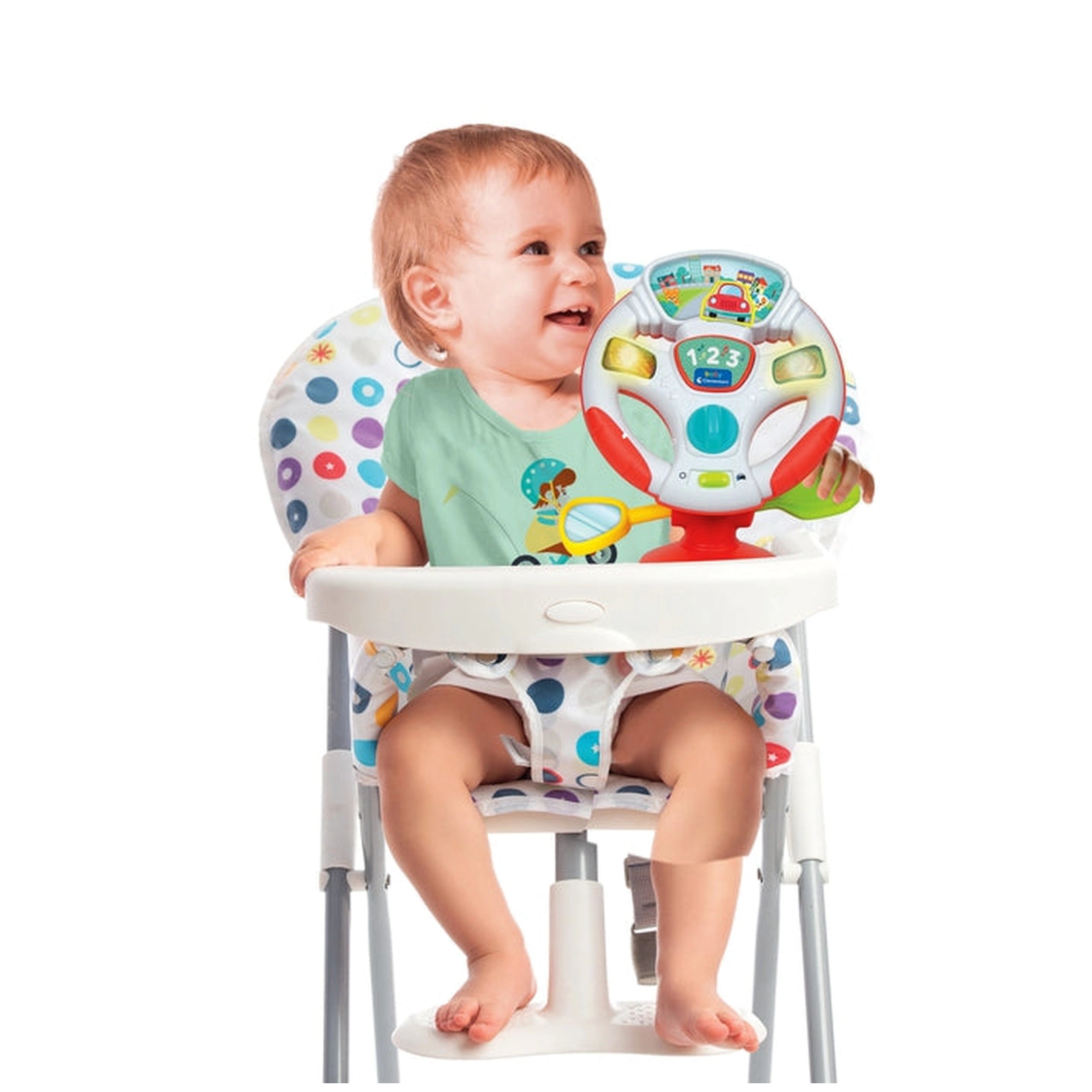 Baby Clementoni - Gira et Guide Volante Activités Jouets d'Éveil - Édition Italienne