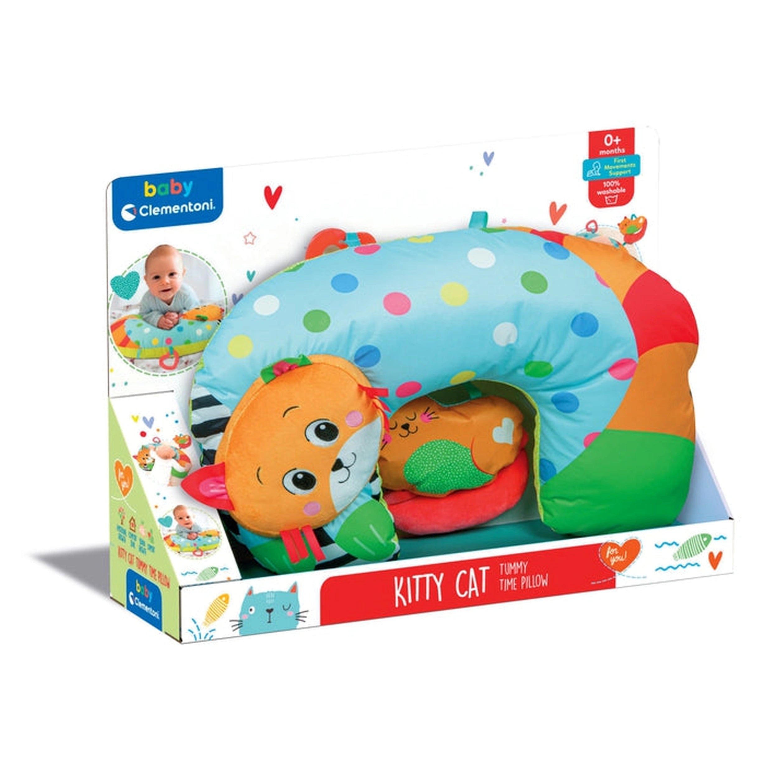 Coussin de temps sur le ventre Kitty Cat de Baby Clementoni