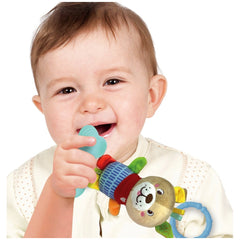 Baby Clementoni - Joli hochet en peluche chien