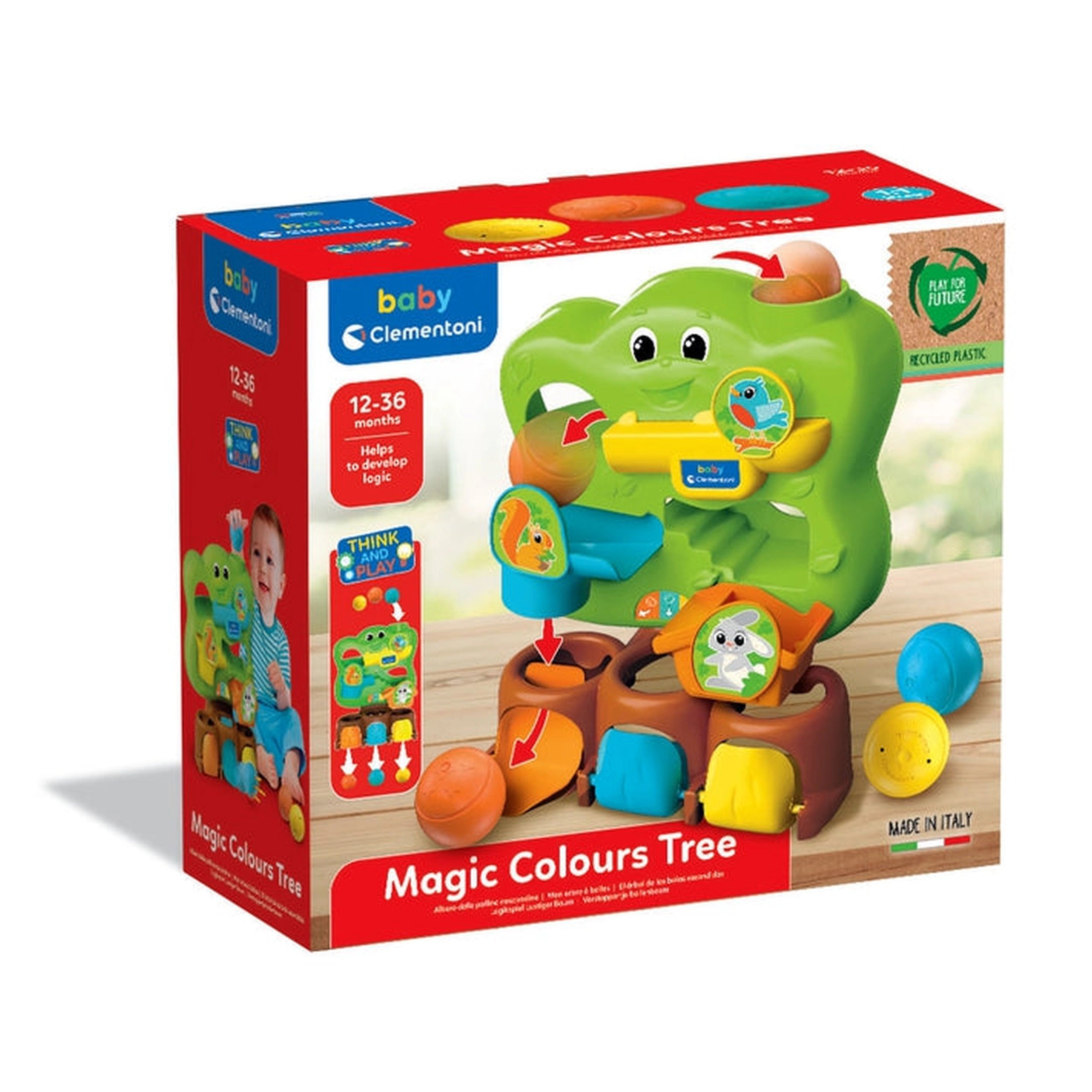 Clementoni Bébé - Arbre des Couleurs Magiques Jouets d'Activité pour Bébé