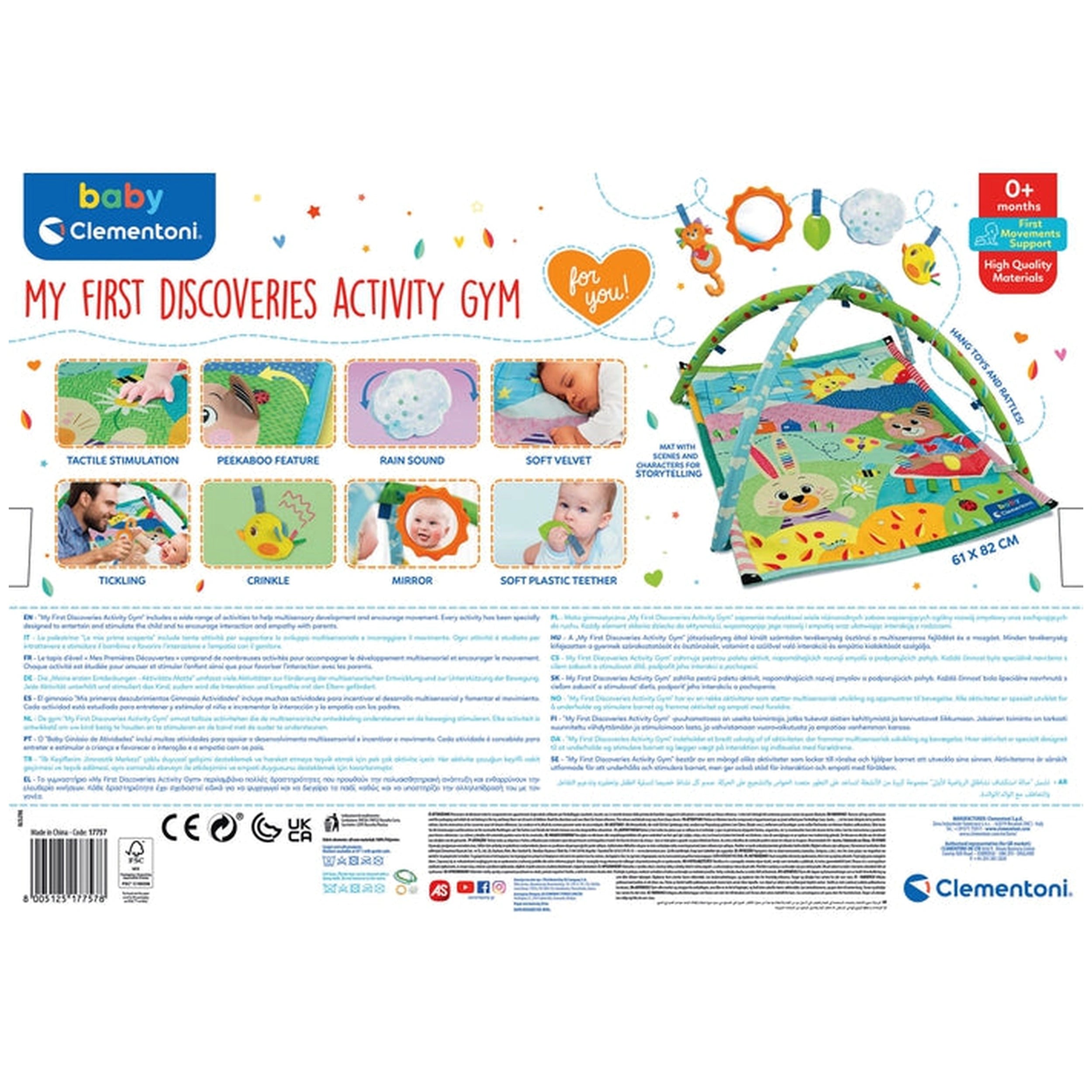 Baby Clementoni - Mon Premier Tapis d'Éveil Découvertes