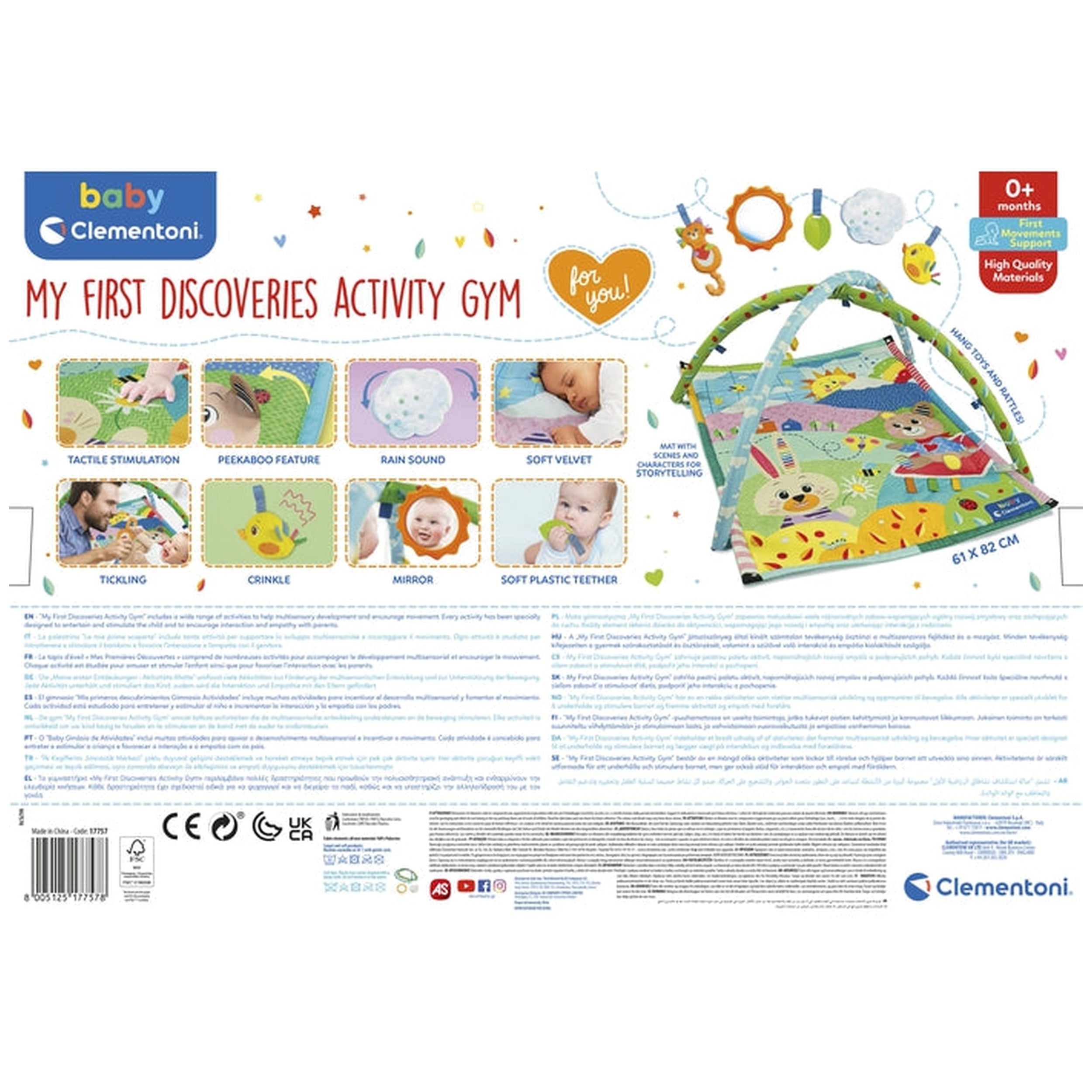 Baby Clementoni - Mon Premier Tapis d'Éveil Découvertes