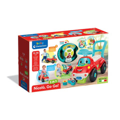 Baby Clementoni - Nicolo Go Go 3 en 1 Jouets à chevaucher - Édition italienne