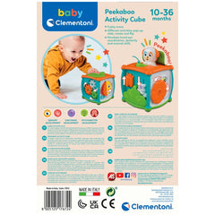 Clementoni Bébé - Cube d'Activités Peekaboo Jouets d'Activité pour Bébé