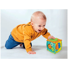 Clementoni Bébé - Cube d'Activités Peekaboo Jouets d'Activité pour Bébé