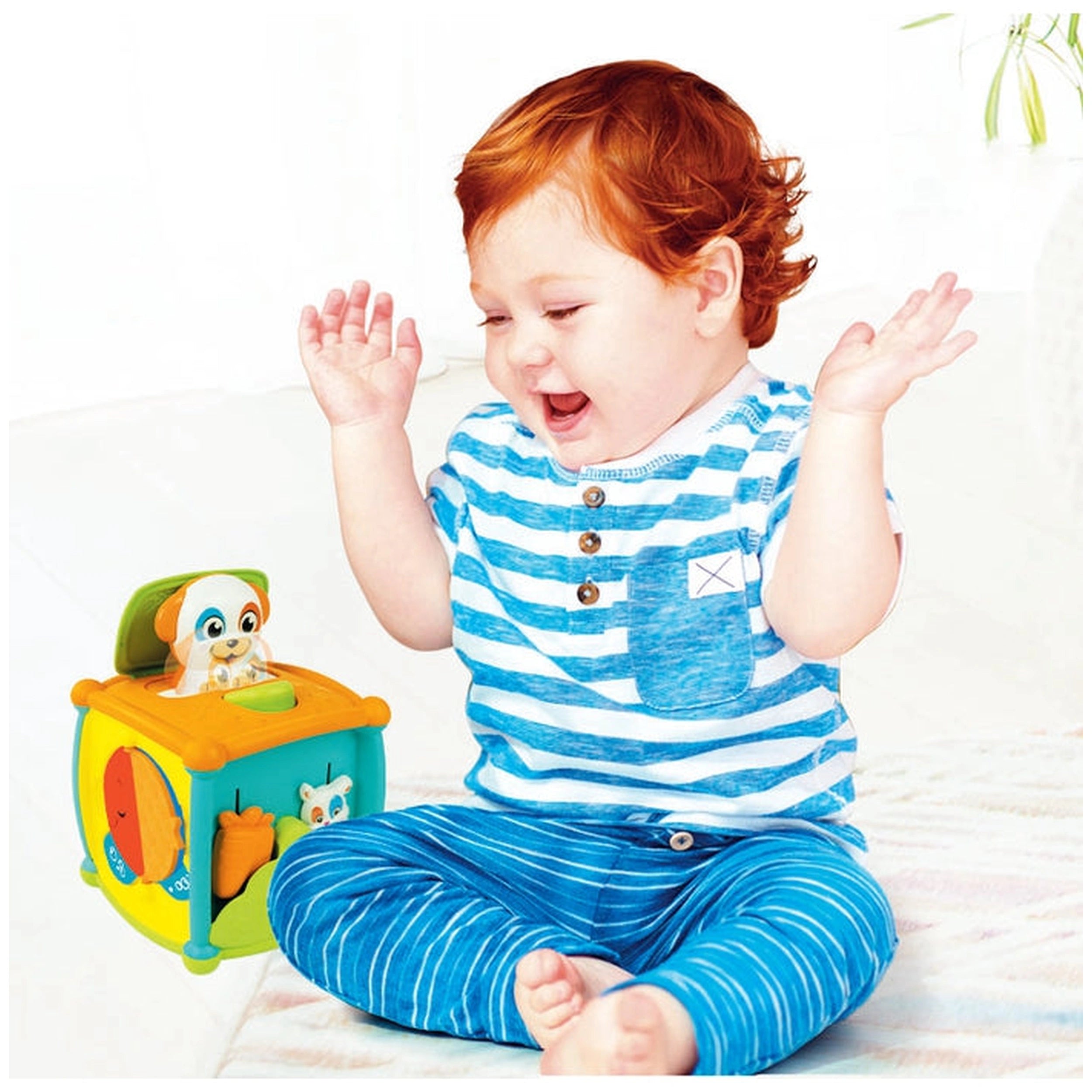 Clementoni Bébé - Cube d'Activités Peekaboo Jouets d'Activité pour Bébé