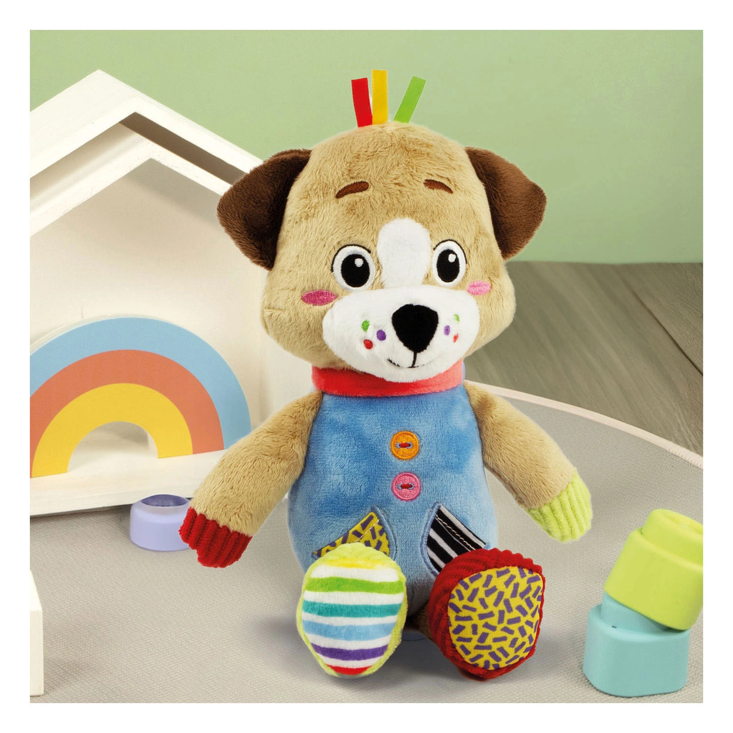 Baby Clementoni - Pete The Puppy My First Animal Dog Stuffed Animals