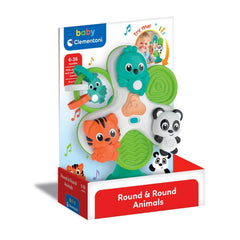 Baby Clementoni - Round & Round Animals Baby Activity Toys