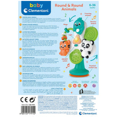 Baby Clementoni - Round & Round Animals Baby Activity Toys