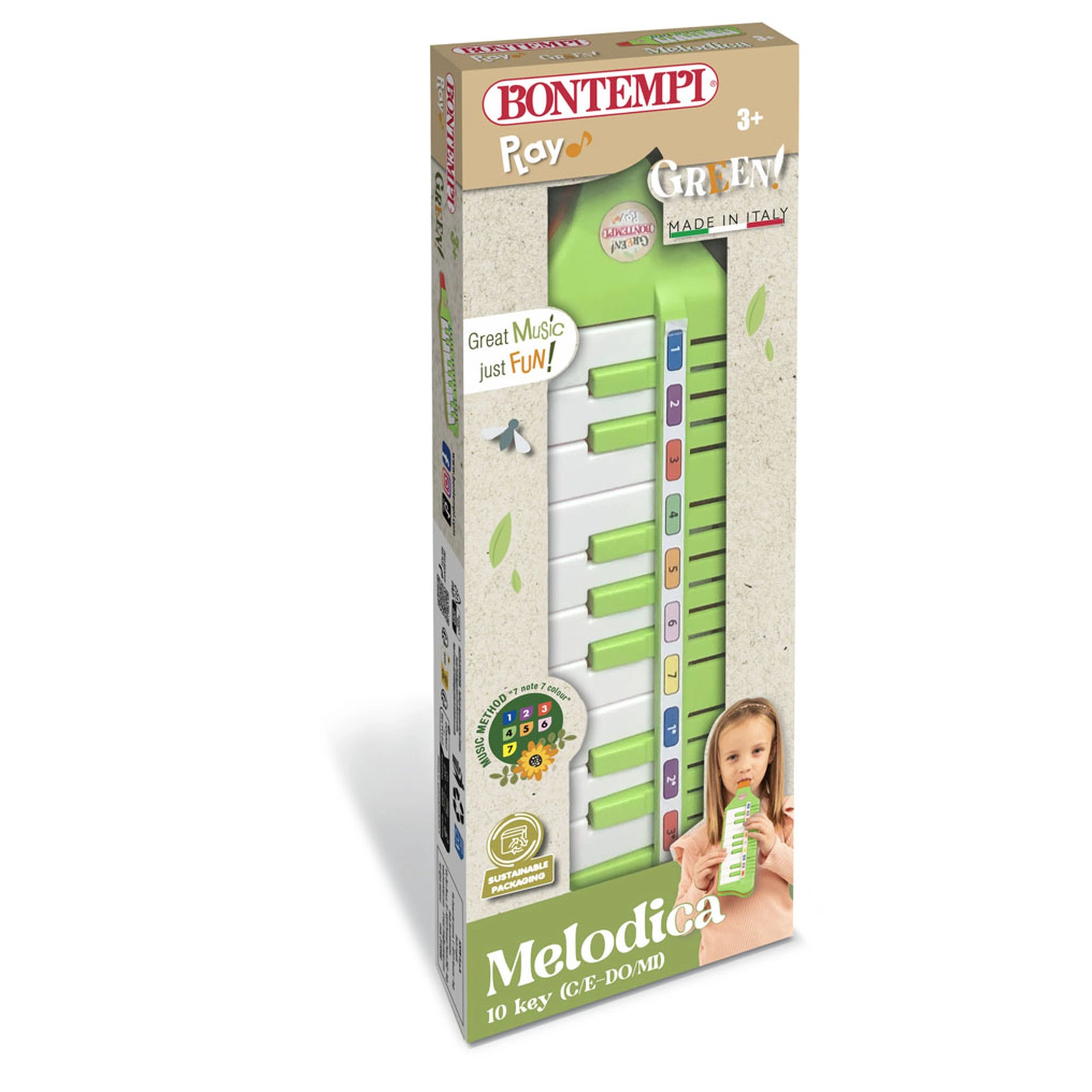 Bontempi - Piano à bouche - Jouer - Vert - Instruments de musique