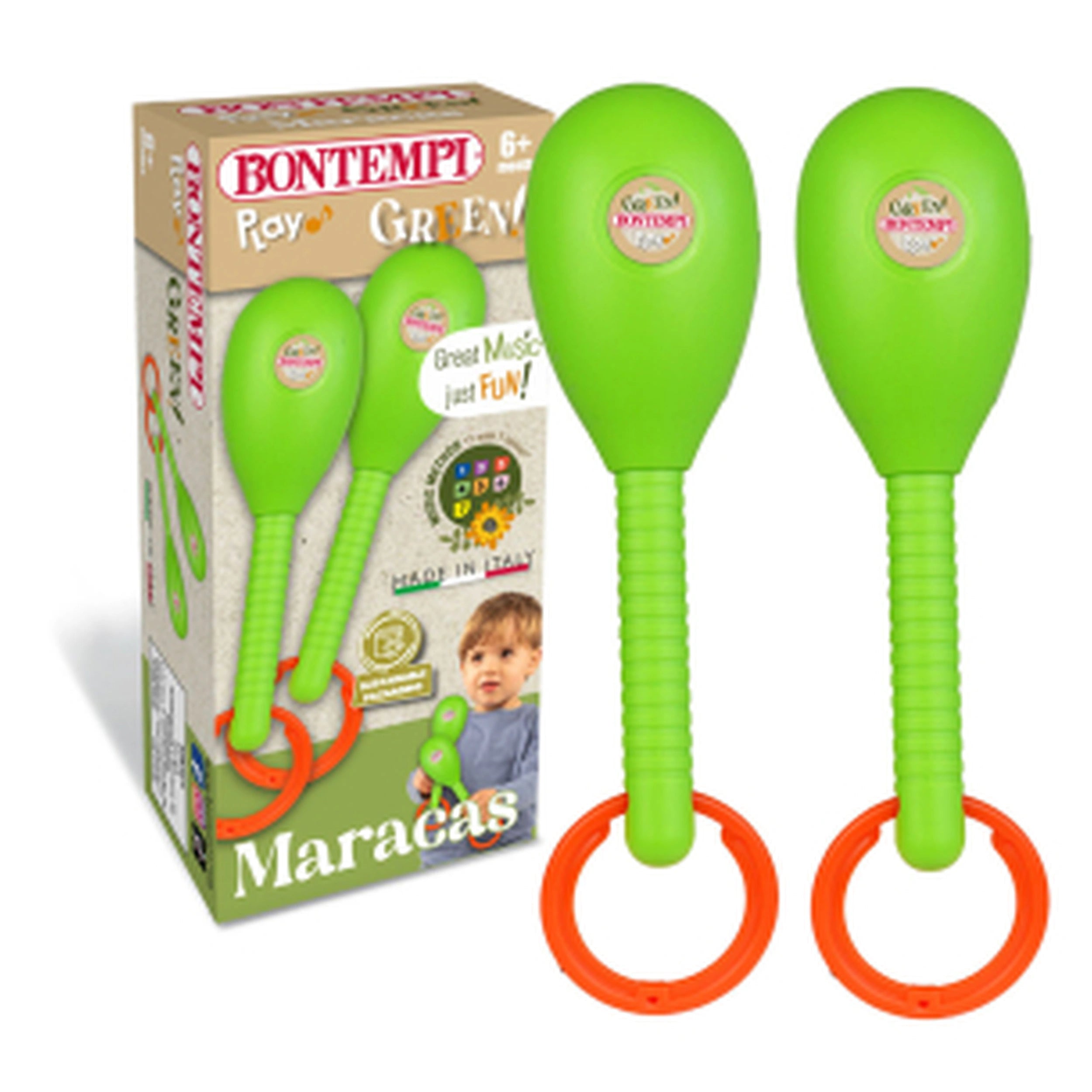 Bontempi - Maracas en bois - Instruments de musique