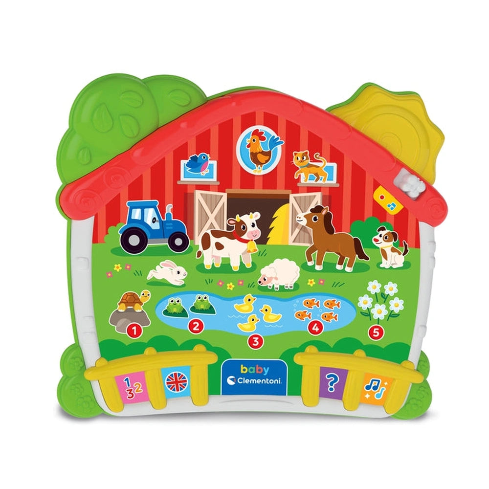CLEMENTONI - Baby Activity Toys - Interactive Farm Learning Toy - 18M+