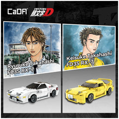CaDA - Initial D Mazda RX-7 FC3S C55012W Blanc - Ensemble de Construction Jouets