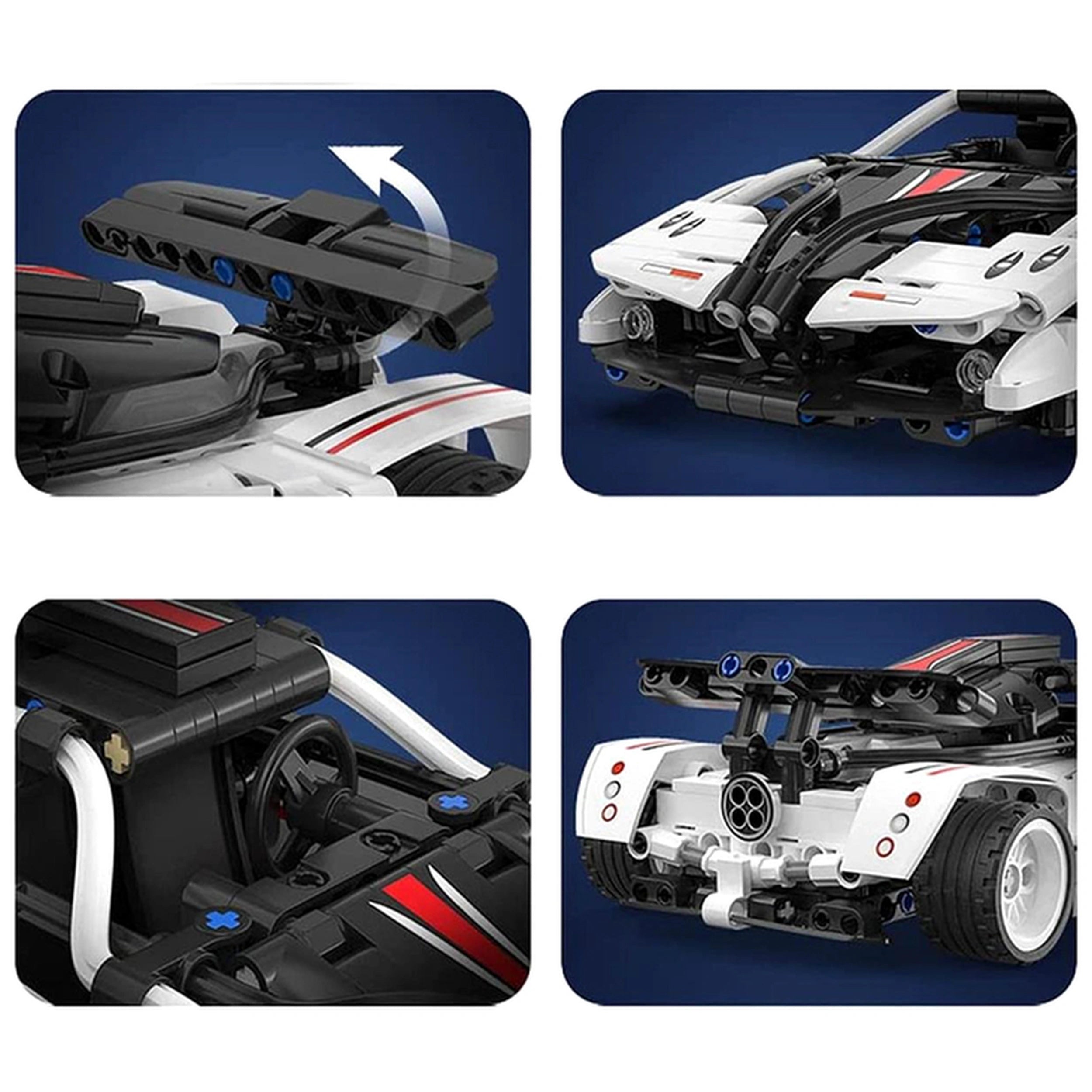 CaDA - Z-Wind Voiture de Sport - Ensemble de Construction Jouets