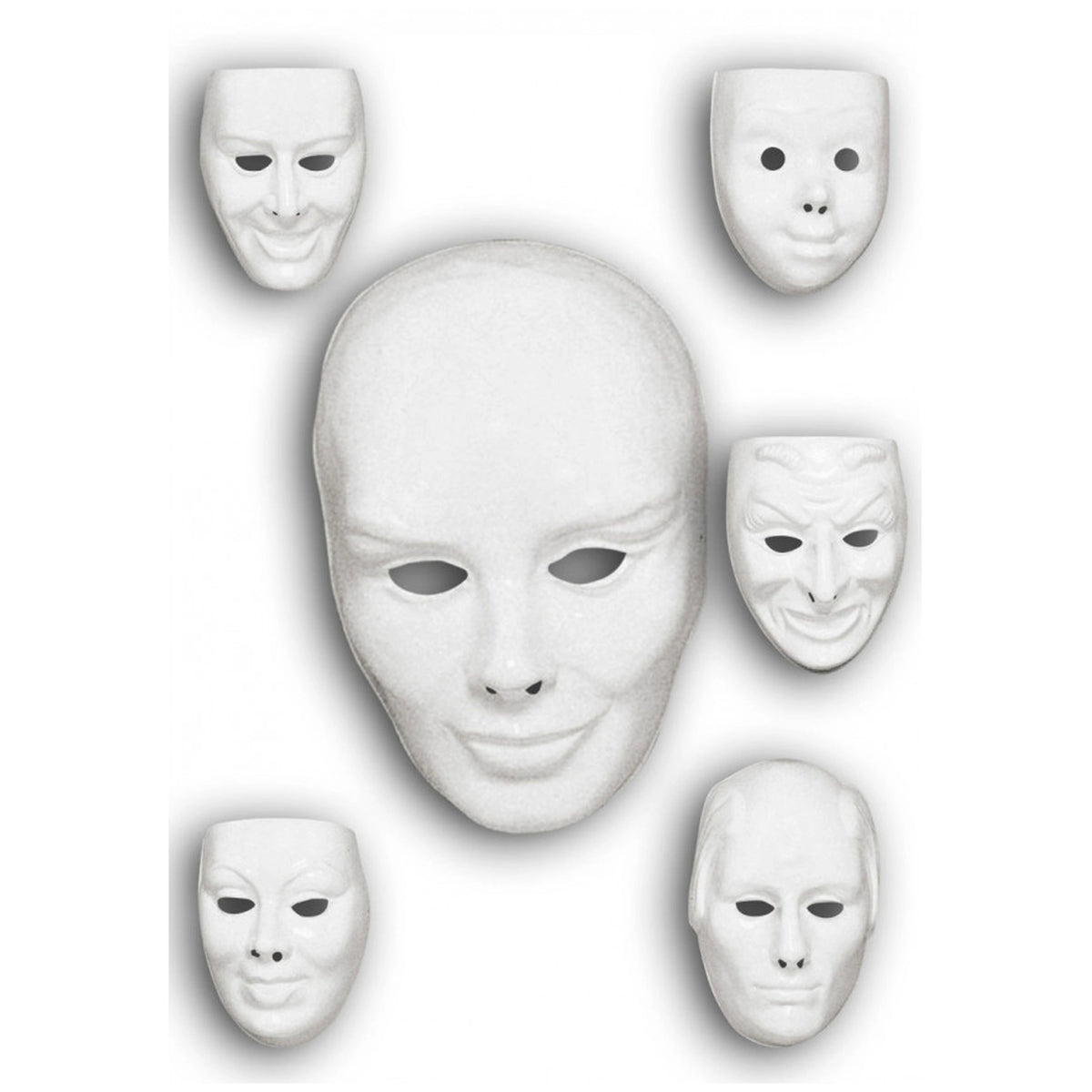 Carnival Toys - Masque Peinturable pour Adultes pour un Amusement Créatif et un Jeu Imaginatif - Professions Imaginaires et Jeux de Rôle